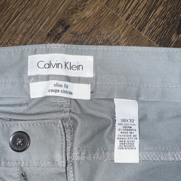Calvin Klein Other - Calvin Klein Light Gray Slim Fit Trousers